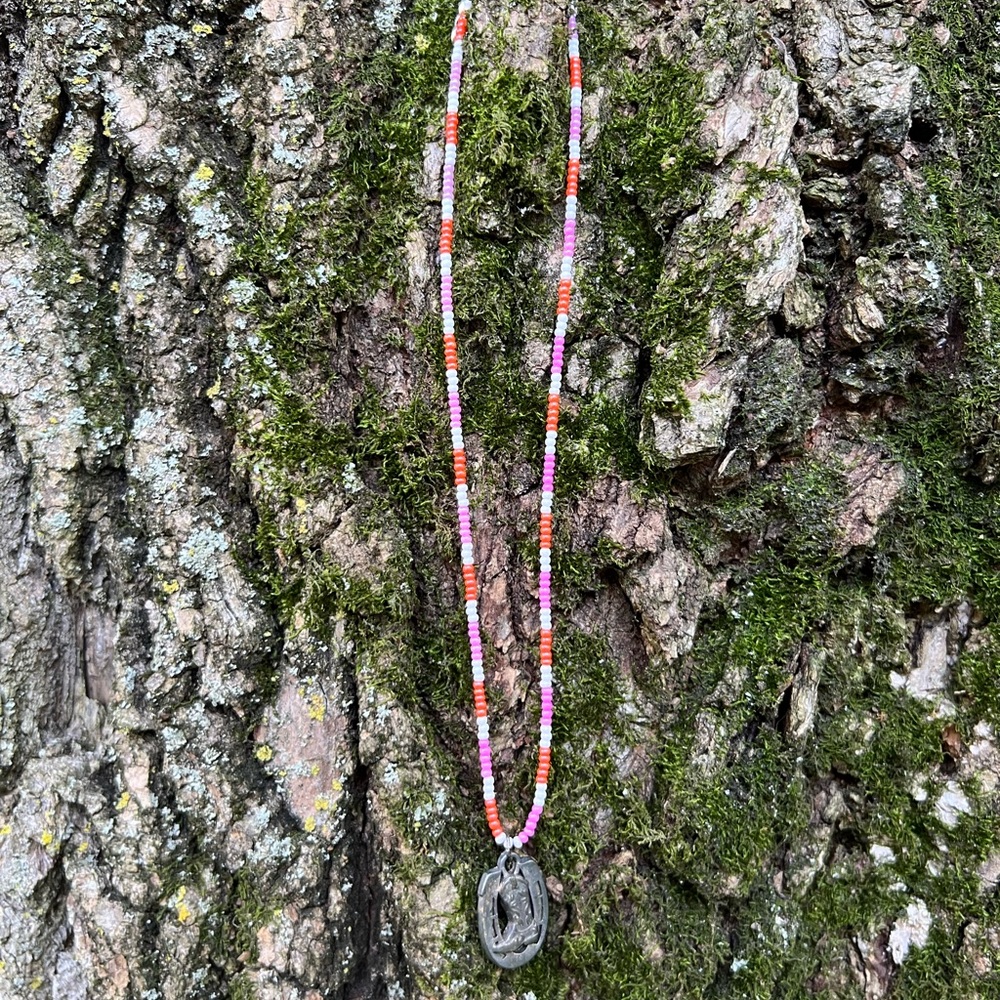 Handmade beaded choker
